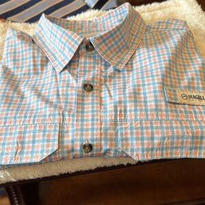 Magellan Outdoors Men’s Plaid Button-Down Shirt